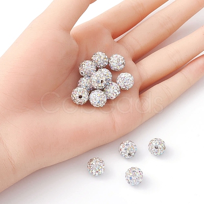 Pave Disco Ball Beads RB-YW0001-10A-1