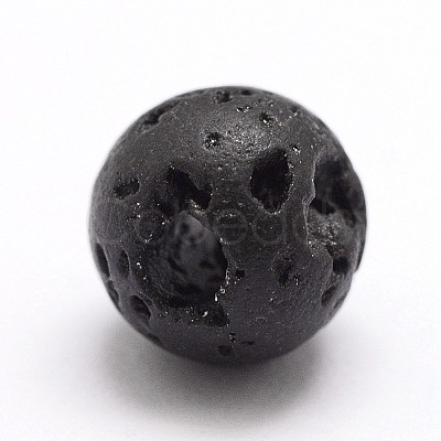 Natural Lava Rock Bead Strands X-G-A163-03-8mm-1