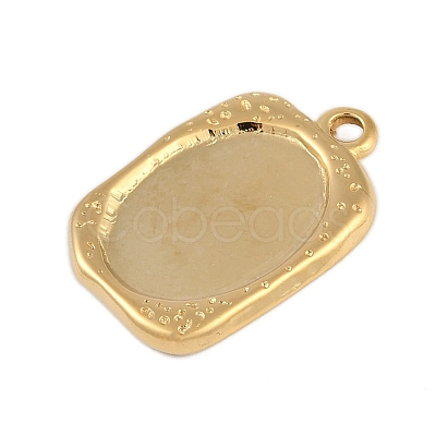 Ion Plating(IP) 304 Stainless Steel Rack Plating Pendant Cabochon Settings STAS-U019-10G-1