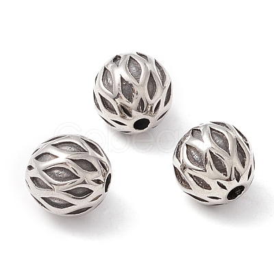316 Surgical Stainless Steel Beads STAS-M298-22AS-1