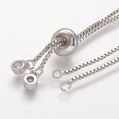 Rack Plating Brass Chain Bracelet Making KK-A142-017P-1
