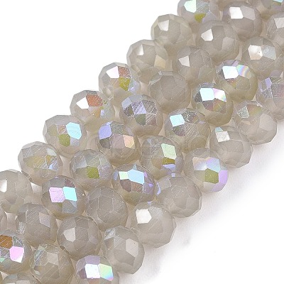 Electroplate Glass Beads Strands EGLA-A044-J6mm-L10-1