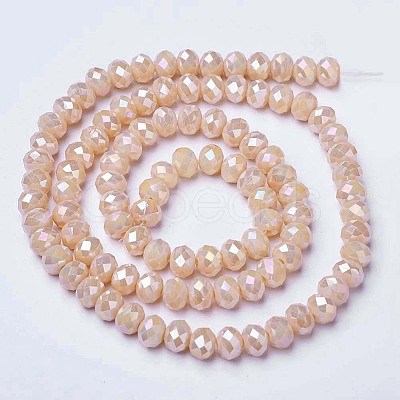 Electroplate Glass Beads Strands LS-EGLA-A034-P8mm-B02-1