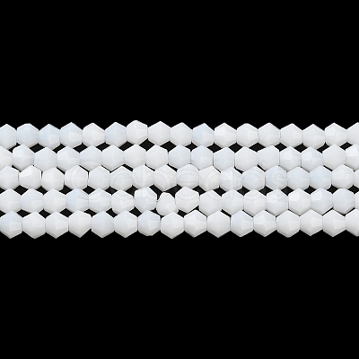 Opaque Solid Color Imitation Jade Glass Beads Strands LS-EGLA-A039-P4mm-D15-1