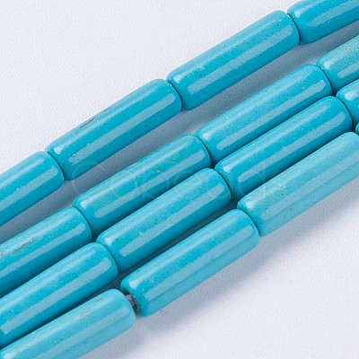 Synthetic Turquoise Beads Strands G-E456-43A-4x12mm-1