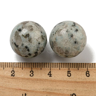Natural Sesame Jasper Round Ball Figurines Statues for Home Office Desktop Decoration G-P532-02A-22-1