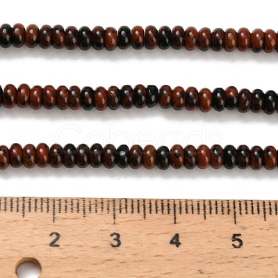 Natural Mahogany Obsidian Beads Strands G-Z110-B28-2x4mm-1