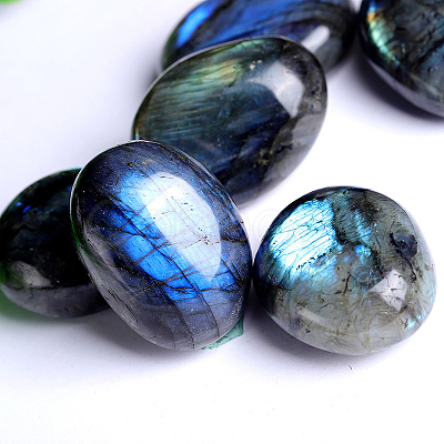 Natural Labradorite Cabochons G-PW0003-03A-1