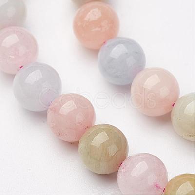 Natural Morganite Bead Strands G-P213-18-10mm-1