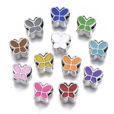 UV Plating Acrylic European Beads OACR-N010-006P-1