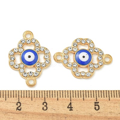 Alloy Blue Enamel Connector Charms ENAM-S003-02I-1