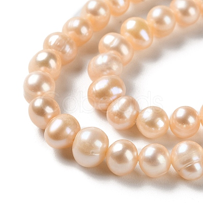 Natural Cultured Freshwater Pearl Beads Strands PEAR-E018-77-1