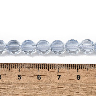 Electroplate Glass Beads Strands EGLA-L045-G-PL03-1