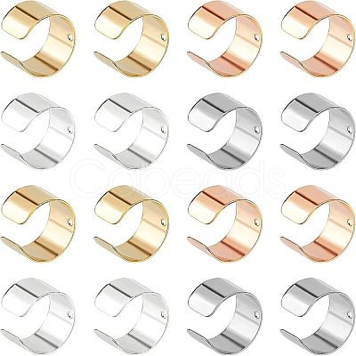 80Pcs 4 Colors 304 Stainless Steel Ear Cuff Findings STAS-UN0023-17-1