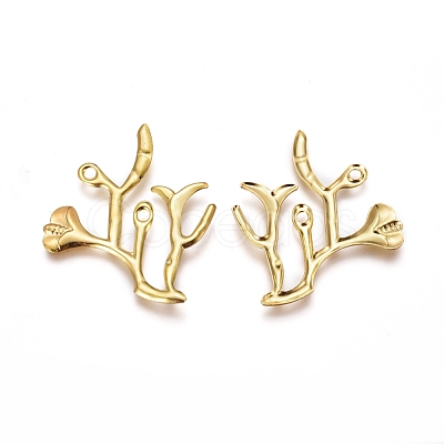 Electroplated Iron Pendants X-IFIN-I030-04G-1