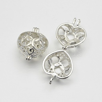 Brass Locket Pendants X-KK-N0072-10S-1