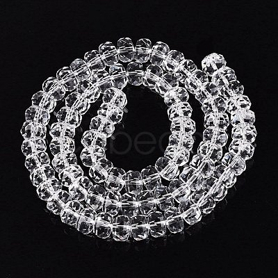 Transparent Glass Beads Strands GLAA-Q114-01A-A01-1