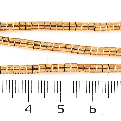 Electroplated Synthetic Non-magnetic Hematite Beads Strands G-H027-G01-03-1