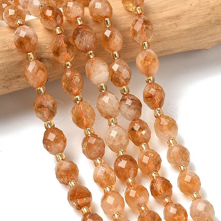 Heated Natural Citrine Beads Strands G-F809-A45-01-1