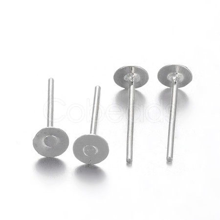Rack Plating Iron Ear Studs Findings X-IFIN-M029-06P-NR-1