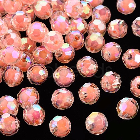 Transparent Acrylic Beads TACR-S152-04B-SS2109-1