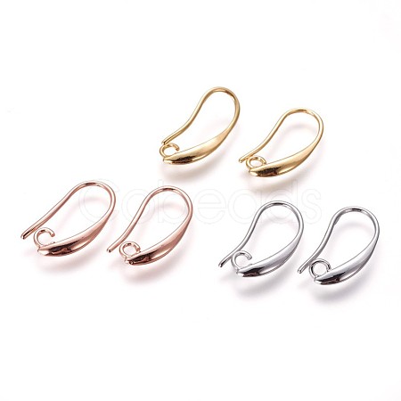 Brass Earring Hooks KK-L177-33-1
