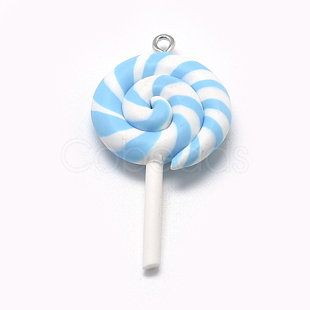 Handmade Polymer Clay Big Pendants CLAY-Q240-007A-1
