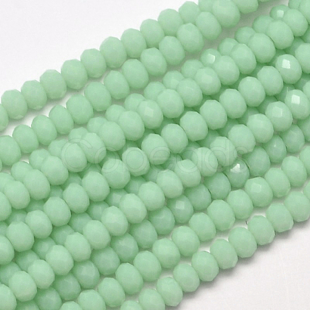 Faceted Rondelle Glass Beads Strands LS-EGLA-J134-3x2mm-A07-1
