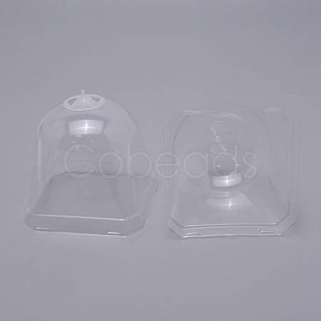 Plastic Plant Nursery Insulation Cover Bells Breathable Covers Frost Guard for Outdoor Succulent Flowers Warming AJEW-WH0120-34A-1