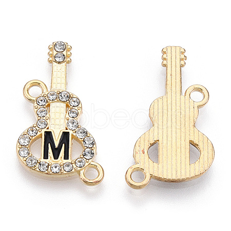 Alloy Black Enamel Connector Charms ENAM-T013-08KC-M-1
