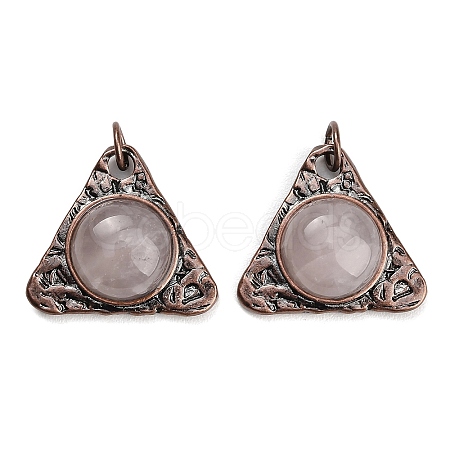 Natural Rose Quartz Pendants GG-CBACC2B-04R-04-1