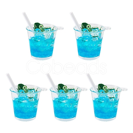 Transparent Resin Big Pendants LS-RESI-TAC0019-04F-1