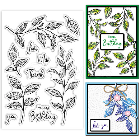 Summer Theme PVC Plastic Clear Stamps DIY-WH0631-0726-1