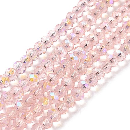 Electroplate Glass Beads Strands X1-EGLA-A034-T4mm-L18-1