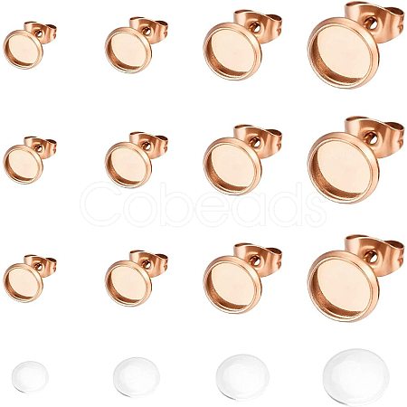 DIY Stud Earring Making Kits DIY-UN0001-46RG-1
