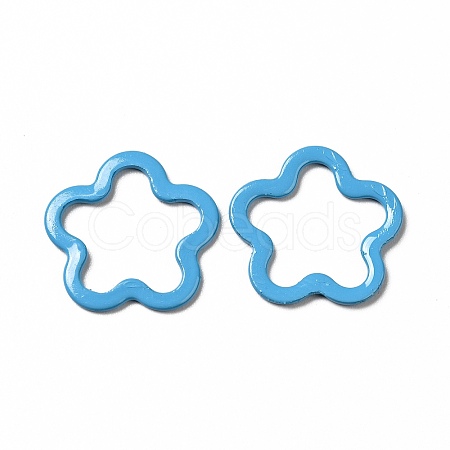 Spray Painted 201 Stainless Steel Linking Rings STAS-G304-07D-1