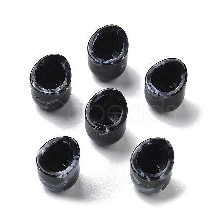 Two Tone Acrylic Beads OACR-S042-06D-1