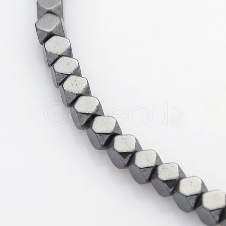 Electroplate Non-magnetic Synthetic Hematite Beads Strands G-J212B-01-1