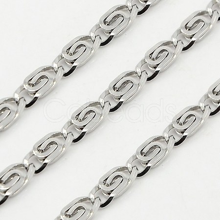 304 Stainless Steel Lumachina Chains CHS-K002-22-3mm-1