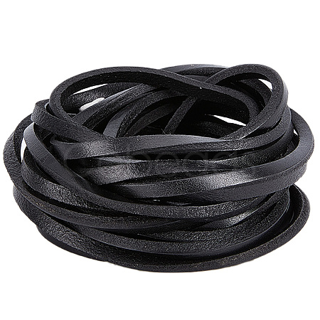 Flat Cowhide Leather Cord WL-GF0001-10A-02-1