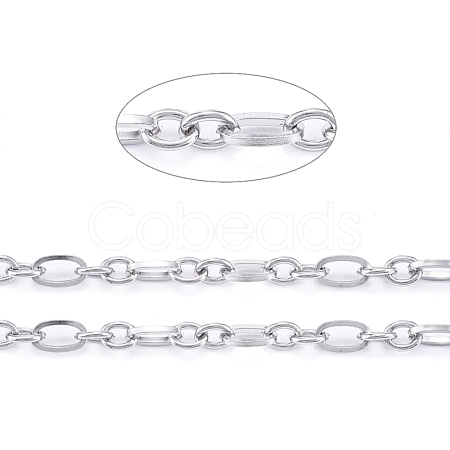 Tarnish Resistant 304 Stainless Steel Mother-Son Chains CHS-F011-07A-P-1