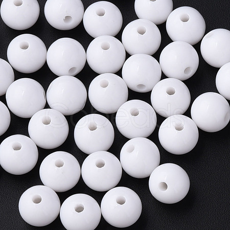 Opaque Acrylic Beads MACR-S370-C12mm-01-1