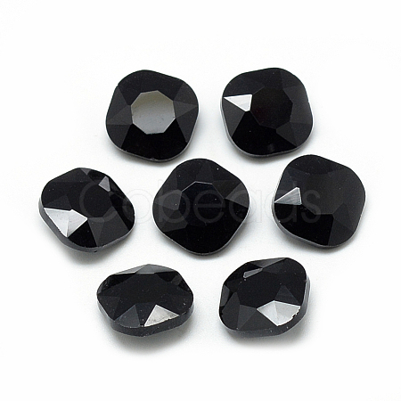 Pointed Back Glass Rhinestone Cabochons RGLA-T032-10x10mm-23-1