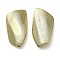 UV Plating CCB Plastic Beads, Texture, Nuggets, Champagne Gold, 28x16x7mm, Hole: 1.8mm