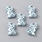 Cat Silicone Beads, DIY Nursing Necklaces and Bracelets Making, Chewing Pendants For Teethers, Sky Blue, 29x21x9.5mm, Hole: 2mm