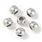 CCB Plastic Round Beads, Silver, 9.5x7.5mm, Hole: 4.5mm