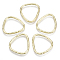 Alloy Linking Rings, Triangle, Light Gold, 24x22x2mm, Inner Diameter: 18x20mm