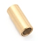 Ion Plating(IP) 304 Stainless Steel Magnetic Clasps, Column, Real 18k Gold Plated, Hole: 6mm, 16mm