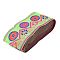 Embroidery Polyester Ribbons, Jacquard Ribbon, Garment Accessories, Floral Pattern, Green Yellow, 2 inch(50mm), 7m/roll