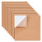 Self Adhesive Cork Sheets, for Kitchen Hot Mats, Cup Mats, Bulletin, Square, Sandy Brown, 150x150x3mm